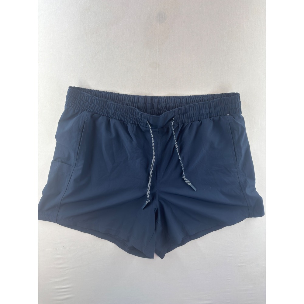 Pacific Trail Mens XL Navy Blue Ripstop Athletic Hiking Shorts Drawstring 5" Ins